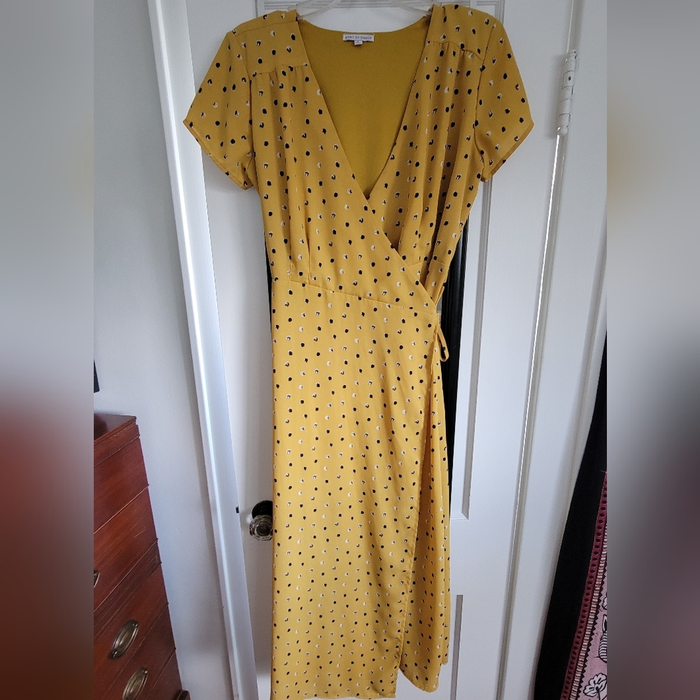 Spirit of Grace Yellow Midi Dress S